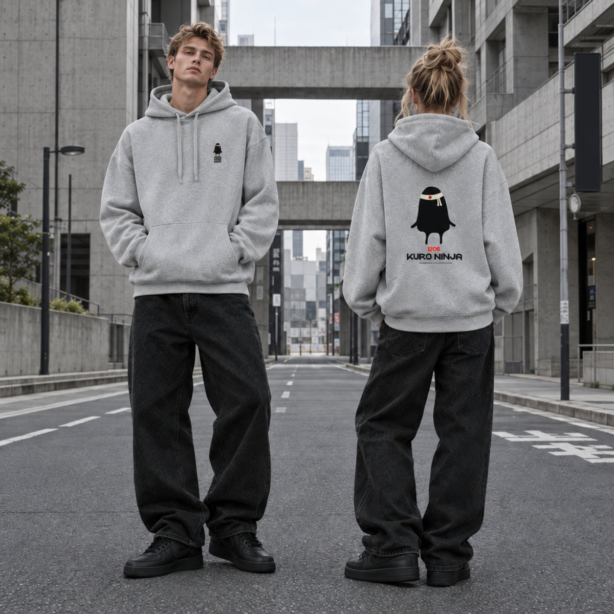 1206 KURO NINJA HOODIE