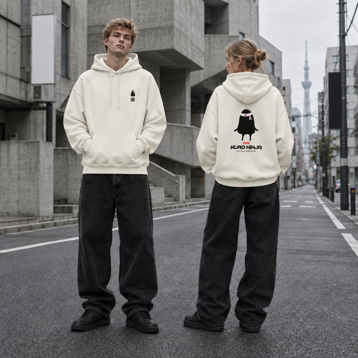 1206 KURO NINJA HOODIE