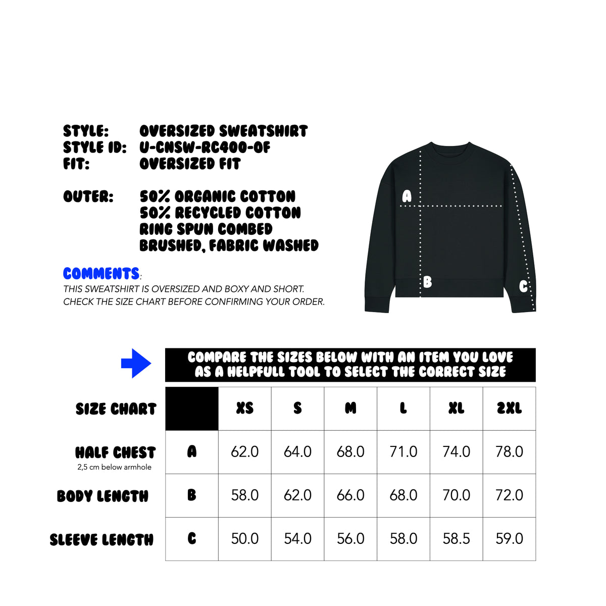 OVERSIZE CREWNECK SWEATSHIRT