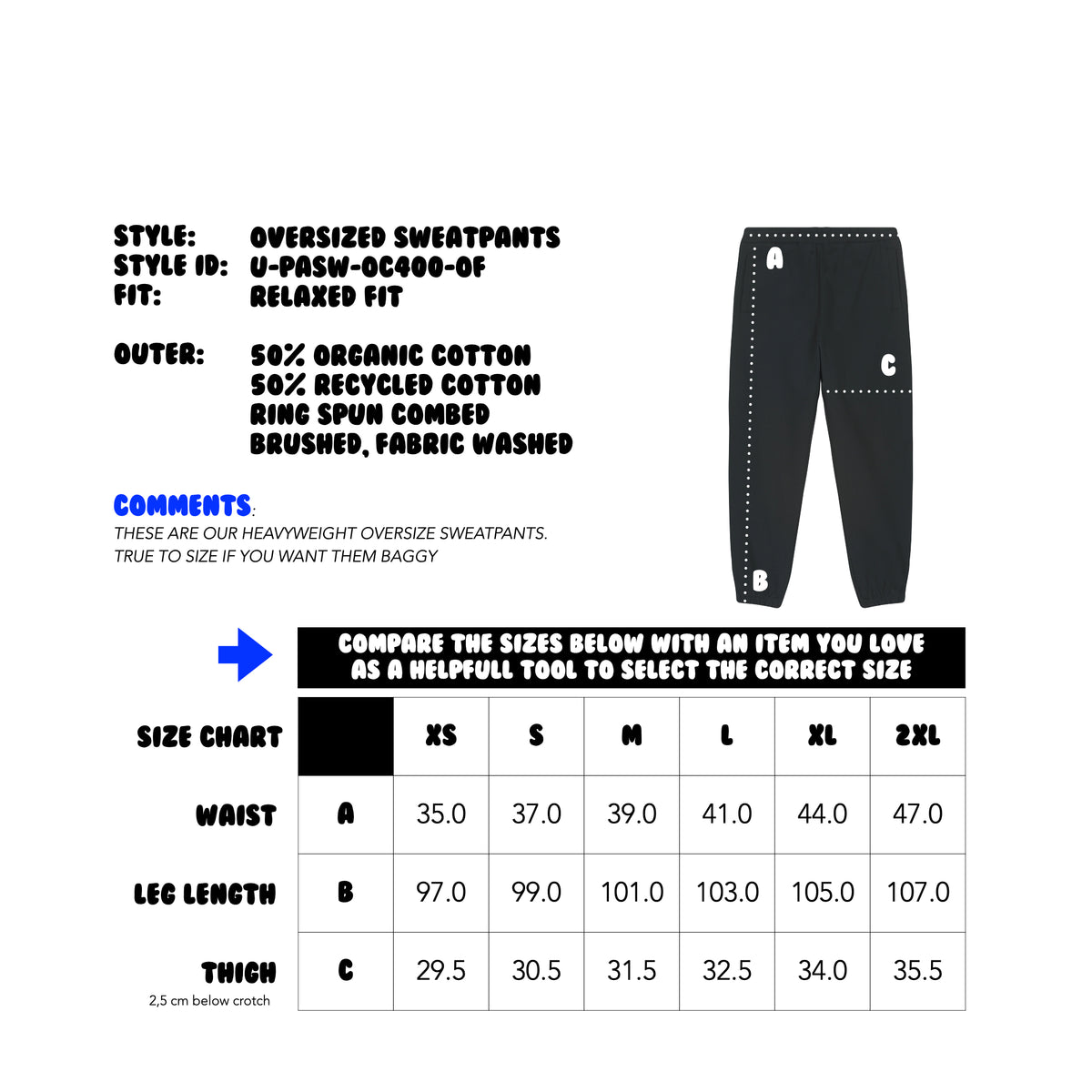 OVERSIZE SWEATPANTS