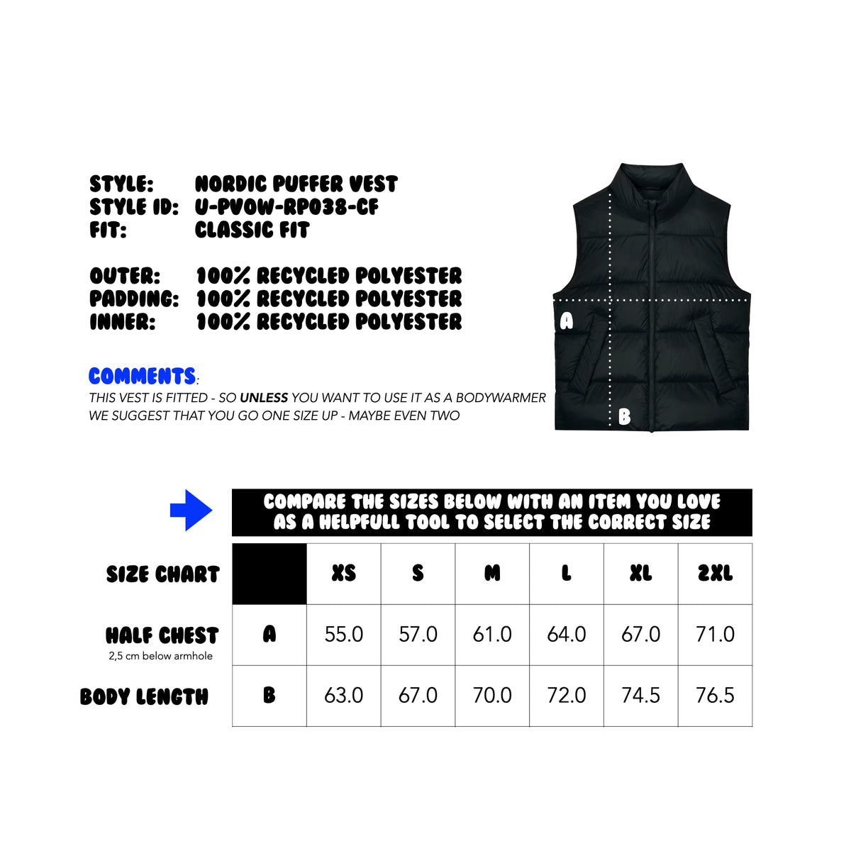 NORDIC PUFFER VEST