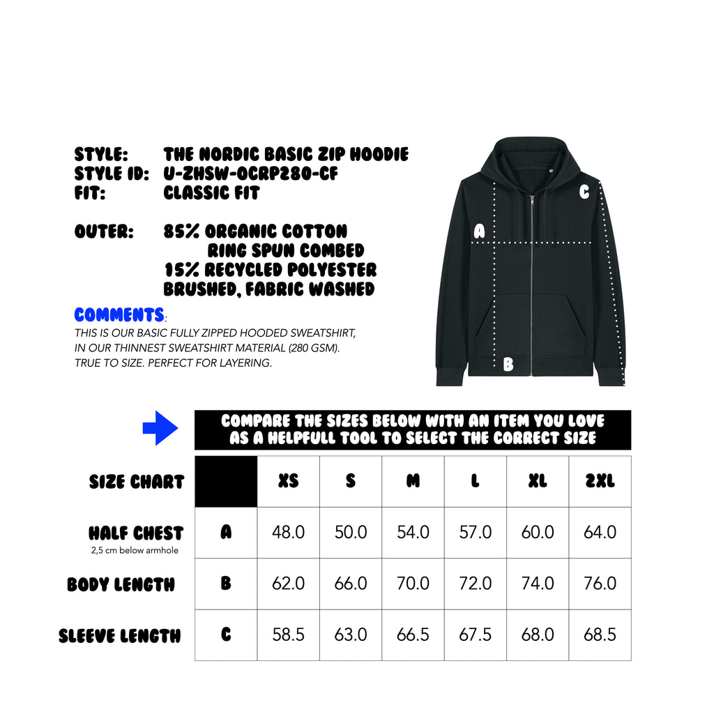 BASIC ZIP HOODIE